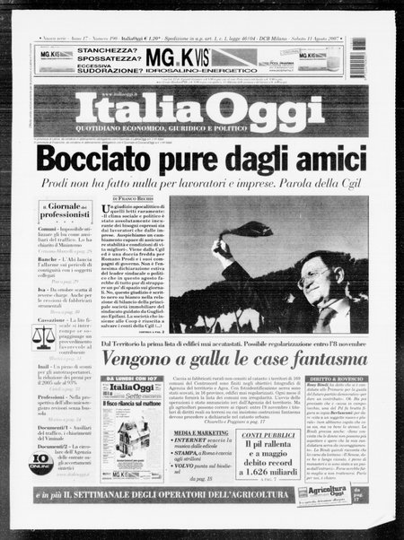 Italia oggi : quotidiano di economia finanza e politica